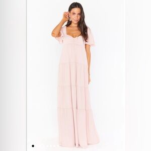 Show Me Your Mumu | Nicole Maxi Dress - Dusty Blush Crisp